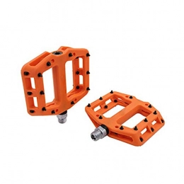 TikTako Pièces de rechanges TikTako Mountain Bike Pédales léger en Nylon Fibre vélo Plateforme pédales Orange Taille