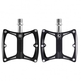 URJEKQ Pièces de rechanges URJEKQ Pédale vélo Route, Anti Glissant Pedale Velo de Route à Broche pour VTT BMX Mountain Road Bike 1 Paire (Noir)