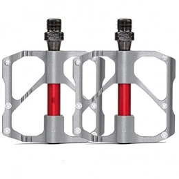 WMM-Bicycle Accessories Pièces de rechanges WMM Mountain Bike Alliage d'aluminium Plate-Forme Pdales vlo 9 / 16 Pouces CR-Mo de palier for VTT (Color : Silver)