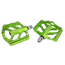 WMM-Bicycle Accessories Pièces de rechanges WMM Vlo BMX VTT Aluminium Plates-Formes pdales 9 / 16 Pouces pdales vlo Mountain et la Route (Color : Green)