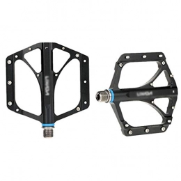 WOOAI Pièces de rechanges WOOAI Pédales de vélo Pliant CNC Alliage d'aluminium Mountain Road VTT scellé Portant Plate-Forme pédales Accessoires de vélo Pedales De Bicicleta, Noir