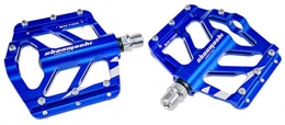 WULIHONG Pièces de rechanges WULIHONG-pedal1pair MTB Bicycle Pedal Vélo de Route BMX Mountain Bikes Pedal 6 Couleurs de   pédales à Plate-Forme Plate   Bleu