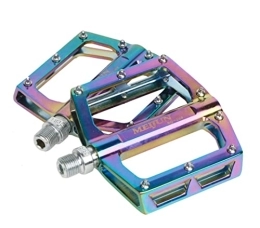 Xusports Pièces de rechanges Xusports Pédale de vélo de Montagne Pédale de vélo de 9 / 16 Pouces Pédale en Alliage d'aluminium colorée à Usage général BMX VTT vélo de Route vélo de Trekking, Multicolour