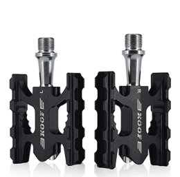 Xusports Pièces de rechanges Xusports Pédale de vélo Pédale de vélo 9 / 16 Pouces roulement scellé pédale de vélo de Montagne pédale de roulement du en Alliage d'aluminium léger, Noir