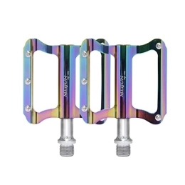 Xusports Pièces de rechanges Xusports Pédale de vélo Pédale de vélo colorée de 9 / 16 Pouces scellée pédale de vélo de Montagne en Alliage d'aluminium scellée pédale Durable antidérapante, Multicolor