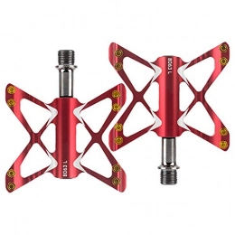 Zgu Pédale, 9/16"Pièces De Rechange De Vélo De Route De Vélo De Montagne De Pédale D'alliage D'aluminium Soutenant La Pédale De Bicyclette,Rouge