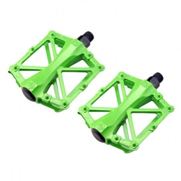 ZHENG Pièces de rechanges ZHENG VTT pdales en aluminium, 1 paire de Green Mountain Bike Pedal en alliage d'aluminium vlo Pdale vlo plate-forme pdale, for une varit de vlos et le cyclisme en plein air, vlo pliant, VT