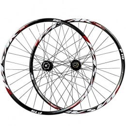 SJHFG Pièces de rechanges 26 / 27, 5 / 29" Bike Roue Avant, Avant 2 Arrière 4 Roulements Freins À Disque 7 / 8 / 9 / 10 / 11 Vitesse Roue À Dégagement Rapide pour VTT (Color : Black hub, Size : 26inch)