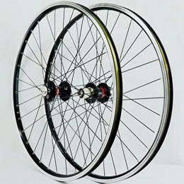 QHIYRZE Pièces de rechanges 26 / 27.5 / 29 Pouces VTT Paire De Roues Frein À Disque V / C Frein Vélo De Jante Bicyclette Roue Libération Rapide Cassette Moyeu 32Trous Pour 7 / 8 / 9 / 10 / 11 / 12 Vitesse 2200g ( Color : Black , Size : 27.5'' )