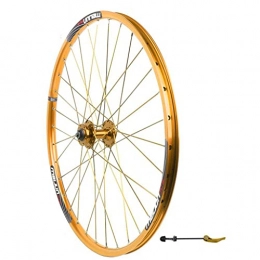 LDDLDG Roues VTT 26"VTT De La Roue Avant De La Roue De La Roue De La Roue De Montagne VTT Roues De Vélo De VTT 32h(Color:doré)