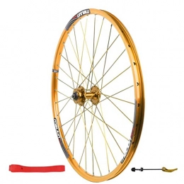 LDDLDG Pièces de rechanges 26"VTT De La Roue Avant VTT Alliage De Montagne Vélo De Montagne Vélo De Montagne, 32h(Color:doré)