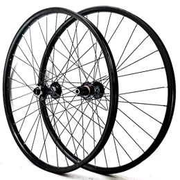 PINGPAI Roues VTT 27, 5" / 29" Paire de roues de vélo de montagne Frein à disque Roues de vélo 32 trous Jante de vélo à travers le moyeu d'essieu pour 7 / 8 / 9 / 10 / 11 / 12 Vitesse Cassette VTT Roue 1970 g (taille : 27, 5 pouces