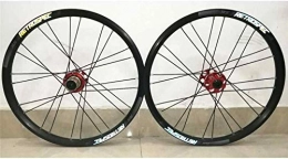 NBVCX Roues VTT Accessoires de vie Pneus de roue de vélo Rayons Jante VTT Jeu de roues de vélo 20 pouces Jantes à double paroi Roue arrière en alliage d'aluminium Roue avant Montagne à dégagement rapide Palin Roul