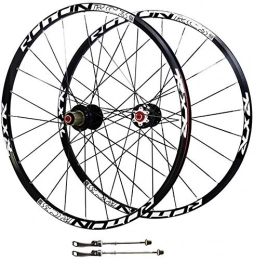 AINUO Mat Roues VTT AINUO Lot de 2 roues de vélo hybrides à double paroi, jante VTT frein à disque en fibre de carbone ultra-légère à libération rapide 24H 9 / 10 / 11 vitesses (couleur : 69, 8 cm)