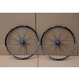 AINUO Mat Roues VTT AINUO Roue de vélo VTT 26 27, 5 29 pouces Roue de vélo de montagne double couche jante en alliage roulement scellé 711 vitesses Frein à disque moyeu cassette 1100 g QR (couleur : B, taille : 26