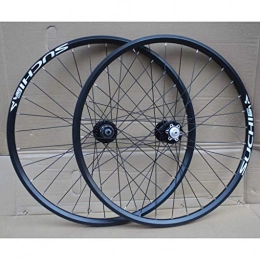 AISHANG Roues VTT AISHANG Paire de Roues de vélo 26 Pouces Double Couche VTT Jante Frein à Disque Roues de vélo à dégagement Rapide 8-10 Vitesses Cassette Volant 32H