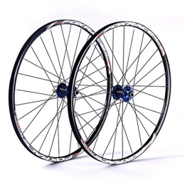 AISHANG Pièces de rechanges AISHANG Paire de Roues VTT pour Roue de vélo 26 27, 5 Pouces Avant et arrière Jante en Alliage à Double paroi roulement scellé Frein à Disque QR 1610g moyeu à Cassette 7-11 Vitesses 24H