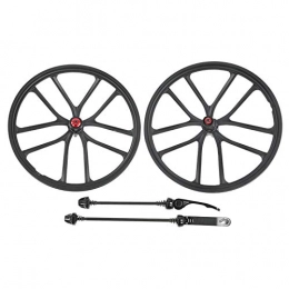 Alomejor Roues VTT Alomejor Ensemble de Roues de vélo Ensemble de Roues de Casette d'intégration de 20 Pouces pour Le Remplacement des Roues de vélo de Montagne