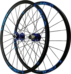 Amdieu Pièces de rechanges Amdieu Wheelset 26 / 27, 5 '' Roues à vélo, Roues de débit Rapide de vélo de Montagne Roue de Roue à débit Rapide 24 Trous en Alliage en Alliage à Disque en Alliage Road Wheel