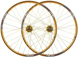 Amdieu Pièces de rechanges Amdieu Wheelset Ensemble de Roues de vélo de Montagne de 26 Pouces, MTB Frein à Disque Rapide Frein à Disque 32 Trous Rime d'alliage à Double Mur à Double Mur 7 8 9 10 Vitesse Road Wheel