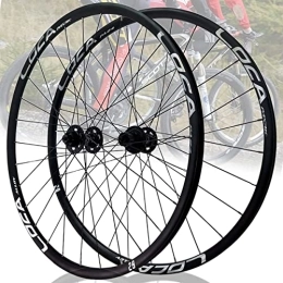 Asiacreate Pièces de rechanges Asiacreate 26 / 27.5 / 29'' Paire De Roues Vélo De Montagne Frein À Disque À Verrouillage Central 700C Paire De Roues pour Vélo De Route 28H Moyeu Jante QR pour Cassette 8-12 Vitesses