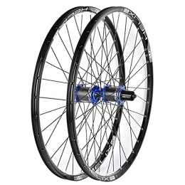 BYCDD Pièces de rechanges BYCDD Vélo de Vélo de Montagne Roues de vélo, Alliage d'aluminium Jantestte MTB, libération Rapide Roues de vélo arrière Avant, Black_26 inch