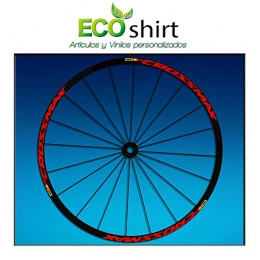 Ecoshirt Roues VTT Ecoshirt 5R-I2MJ-Y6I7 - Stickers pour Jante Rim Mavic Crossmax SL Pro 26" et 27, 5", Am50, pour VTT Downhill, Rouge