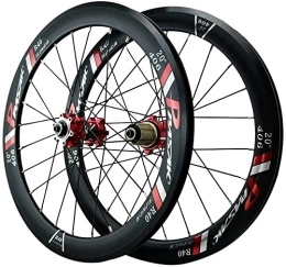 HCZS Pièces de rechanges Ensemble de roues de vélo de montagne de 20 / 22", freins à disque C / V, jante à dégagement rapide, moyeu 24H, roue de vélo 7 / 8 / 9 / 10 / 11 / 12 vitesses