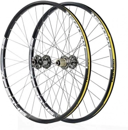 GDD Pièces de rechanges GDD Roues de vélo Roues Vélo Course Double Mur vélo Wheelset 26 27, 5 29 Pouces Jante VTT Frein à Disque Quick Release VTT Roues 24H 8 9 10 11 Vitesse (Color : Silver, Size : 27.5inch)