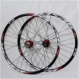 GDD Roues VTT GDD Roues de vélo Roues Vélo Course Mountain Bike Wheelset, 29 / 26 / 27.5 Pouces Roue de Bicyclette à Double paroi en Alliage d'aluminium VTT Rim Rapide Sortie Frein à Disque 32H 7-11 Speed ​​Cassette