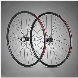 GJJSZ Roues VTT GJJSZ 29 Pouces vélo Roues Double paroi en Alliage d'aluminium Roues de vélo de Montagne Jante Frein à Disque libération Rapide 24 Trous 8, 9, 10, 11 Vitesse