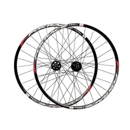 PINGPAI Roues VTT Jeu de Roues de Montagne, Jeu de Roues de vélo 26 Pouces en Alliage d'aluminium Peilin Avant 2 après 4 Support 7-11 Vitesses adapté aux vélos vélo Roue Avant Roue arrière