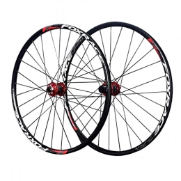 LDDLDG Pièces de rechanges LDDLDG Bike Rim 26 / 27.5inch MTB Wheelset VTT Vélo De Montagne Frein à Disque Avant Et Arrière 7-11 Vitesse 28 Trou(Size:27.5inch, Color:Rouge)