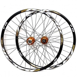 LHLCG Pièces de rechanges LHLCG 29"Mountain Bike Wheel Palin roulement Alliage Roues dégagement Rapide cône Fleur Tambour Type Disque Frein siège Noir Jante