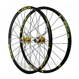 LICHUXIN Roues VTT LICHUXIN 26 27.5 29 Pouces Ensemble Roues Vélo, Paroi Double VTT Jante Libération Rapide Disc-Brake Roues de Vélo Hybride 24 Trous Disque 8 9 10 11 12Vitesse (Size : 27.5IN)