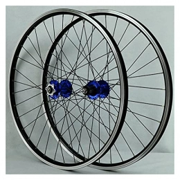 LICHUXIN Pièces de rechanges LICHUXIN 26 / 29 Pouces Paire De Roues De Vélo Avant + Arrière VTT Roues De Vélo Alliage Paroi Double Libération Rapide Frein à Disque / V Hybride 7 8 9 10 11 Vitesse (Color : Blue, Size : 29in)