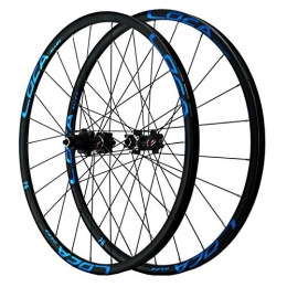 LICHUXIN Pièces de rechanges LICHUXIN Oksmsa 26 / 27, 5 / 29 Pouces Paire De Roues Vélo Montagne VTT Alliage D'aluminium Jante Centre Frein Disque Libération Rapide 24H 12 Vitesses Petite Spline (Color : Blue, Size : 26in)