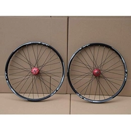 LJYY Roues VTT LJYY Paire de Roues de vélo VTT 26 27.5 29 en Roue de vélo de Montagne Jante en Alliage Double Couche roulement scellé 7-11 Vitesses moyeu de Cassette Frein à Disque QR Roue de vélo