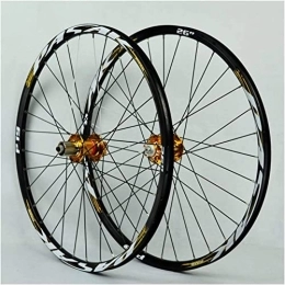 HCZS Roues VTT Lot de 26 roues de vélo de montagne 27, 5 cm 73, 8 cm à disque double couche avec frein QR 7 / 8 / 9 / 10 / 11 vitesses 32 trous scellés