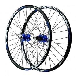 lzdasczz Pièces de rechanges lzdasczz Paire de Roues de vélo VTT 26 / 27.5 / 29, Jante de vélo à Double paroi en Alliage d'aluminium Roue de vélo de Frein à Disque 32 Trous pour Vitesse 7 / 8 / 9 / 10 / 11