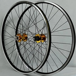 M-YN Pièces de rechanges M-YN MTB Wheelset 26 / 27, 5 / 29 Pouces Vélo Rim 32 Suite VTT VTT VTT Front & Arrière V / Disc 7-11speed(Size:29inch, Color:doré)