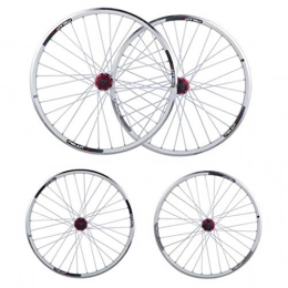 M-YN Roues VTT M-YN Paire Roues vélo, VTT 26 Pouces Jeu de Roues en Alliage d'aluminium à dégagement Rapide V Frein à Disque Roue de Bicyclette (Color : Silver)