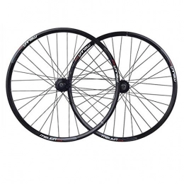 MNBV Pièces de rechanges MNBV Paire de Roues de vélo 26 Pouces Double paroi VTT Jante vélo Roue arrière Avant 32H dégagement Rapide pour 7 8 9 10 Vitesses Volant Cassette de Cyclisme