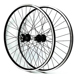 ns Roues VTT NS 26 Pouces Ensemble Roues Vélo, Frein À Disque Frein V Vélo Montagne Roues Cyclisme Avant 2 Arrière 4 Palier Libération Rapide 7 8 9 10 11 Carte Volant (Color : Black hub)