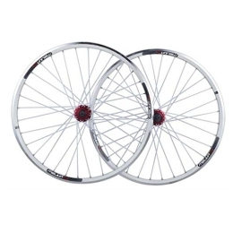 NaHaia Pièces de rechanges Paire de Roues 26 Pouces VTT Double paroi en Alliage d'aluminium Disque / V Frein Vélo Roues QR 7 / 8 / 9 / 10 Vitesse Jeu de Roues Libres 32H