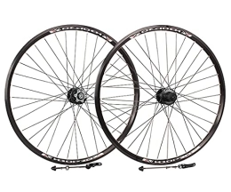 SHBH Pièces de rechanges Paire de Roues de Frein à Disque pour vélo de Montagne 26'' / 27'' / 29" / 700c Jante de vélo Roues VTT Moyeu à dégagement Rapide QR pour Cassette 7 / 8 / 9 / 10 Vitesses (Color : Black, Size : 29inch)