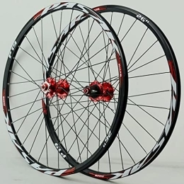 SHBH Pièces de rechanges Paire de roues de vélo de montagne 26" 27, 5" 29" Jante VTT 32 trous Roues de vélo à dégagement rapide Roues avant et arrière 2035g Moyeu de frein à disque pour cassette 7 / 8 / 9 / 10 / 11 / 12 vitesses (Color