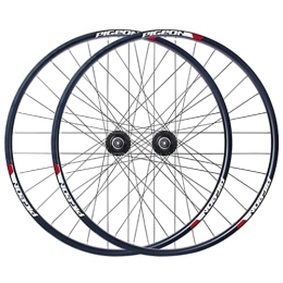 PINGPAI Roues VTT Paire de Roues de vélo de Montagne 27, 5 '' Jante Frein à Disque Roues VTT à dégagement Rapide Roues Avant arrière Roue de vélo Moyeu 32H pour Volant d'inertie Rotatif 7 / 8 Vitesses 2800g (Color : Gree