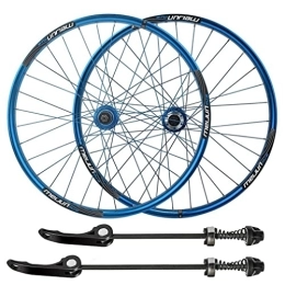 QHIYRZE Pièces de rechanges QHIYRZE Vélo Pliable Paire De Roues 20'' 406 BMX Jante 32H Frein À Disque Dégagement Rapide VTT Roues 100 / 135mm Moyeu pour 7 / 8 / 9 / 10 Vitesses Cassette 1710g (Color : 406 Blue)