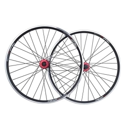 QHYRZE Pièces de rechanges QHYRZE 26 Pouces VTT Libération Rapide Paire De Roues Vélo De Jante Frein À Disque / V Bicyclette Roue 32Trous Moyeu pour 7 / 8 / 9 / 10 Vitesse Cassette 2267g (Color : Black, Size : 26'')